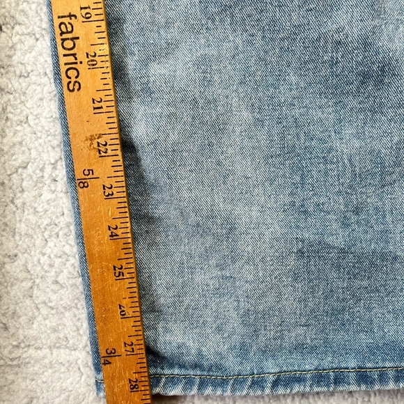 Womens DESU Light Wash Ripped Distressed Wide Leg High Rise Denim Jeans Size S - Picture 3 of 8